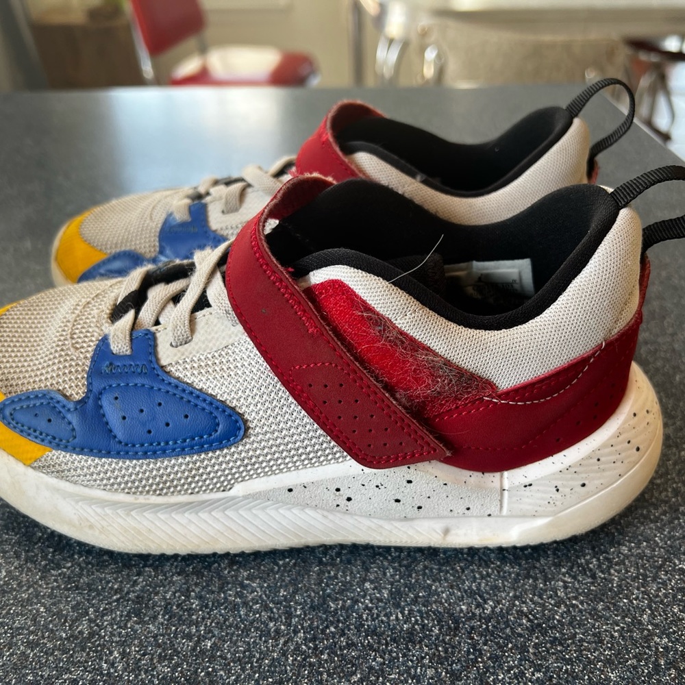 Nike Air Jordan Cadence - Kids size 1 (little kids 1) red, yellow and blue